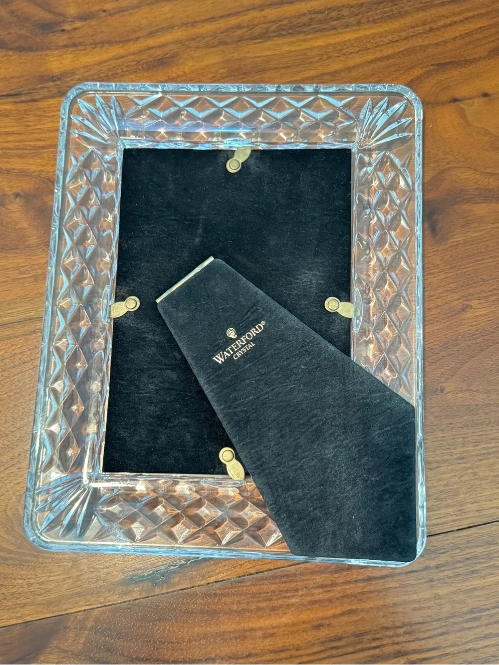 Waterford Crystal Westover Picture Frame 5x7 Photo Retired Signed Standing VTG